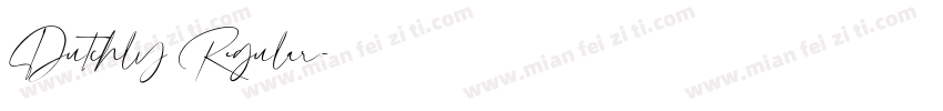 Dutchly Regular字体转换